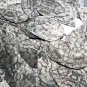 Teardrop Sequin 1.5" Gray Black Snakeskin Reptile Pattern Metallic