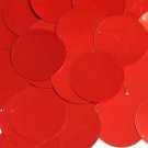 Red Shiny Sequins Round 1.5" Large Couture Paillettes