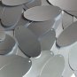 Oval Sequin 1.5" Steel Silver Gray Metallic