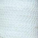 Opaque White Sequin Trim 6mm 1/4" wide stitched, strung by the yard 15'