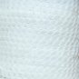 Opaque White Sequin Trim 6mm 1/4" wide stitched, strung by the yard 15'