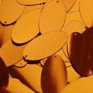 Orange Shiny Metallic Sequins Oval 1.5" Large Couture Paillettes