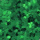 5mm Flat Sequin ~ Green Shiny Metallic ~ Loose Paillette Made in USA