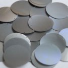 Round Sequin 1.5" Platinum Translucent Lazersheen