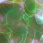 Yellow Lime Crystal Iris Iridescent Sequins Oval 1.5" Large Couture Paillettes