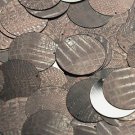 30mm Sequins Deep Brown Distressed Crocodile Print Metallic