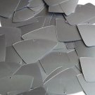 Fishscale Fin Sequin 1.5" Steel Silver Gray Metallic