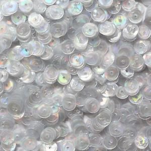 5mm Cup Sequins Crystal Hologram Glitter Sparkle. Made in USA