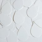 Teardrop Sequin 1.5" Pearly White Opaque