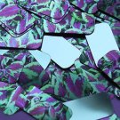 Rectangle Sequin 1.5" Purple Green Coleus Foliage Leaf Metallic