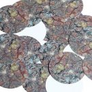 Round Sequin 1.5" Petrifed Wood Pink Red Gold Gray Opaque