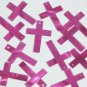 Simple Cross Sequin 1" Purple Mirage Illusion