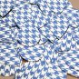 Teardrop Sequin 1.5" Blue Silver Houndstooth Pattern Metallic