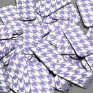 Rectangle Sequin 1.5" Purple Silver Houndstooth Pattern Metallic