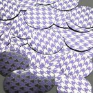 Round Sequin 1.5" Purple Silver Houndstooth Pattern Metallic