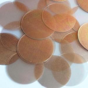 Round Sequin 1.5" Bronze Crystal Rainbow Iris Iridescent