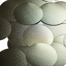 Round Sequin 1.5" Matte Gold Linen Texture Metallic