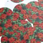Round Sequin 1.5" Red Zinnia Floral Flower Opaque