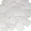 Silver Metallic Shiny Sequin Square 30mm ( 1.25 inch ) Couture Paillettes