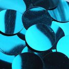 Deep Turquoise Shiny Metallic Sequins Round 1.5" Large Couture Paillettes