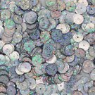 8mm Flat SEQUIN Loose PAILLETTES ~ Silver Laser MULTI  HOLOGRAM ~ Round Disc