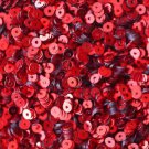 3mm Sequins Red Metallic. Made in USA