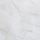 Fishscale Fin Sequin 1.5" Frosted Crystal Lexan Velvet Matte