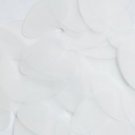 Oval Sequin 1.5" Frosted Crystal Lexan Velvet Matte