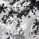 Snowflake Sequin 25mm Silver Metallic