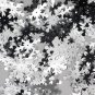 Snowflake Sequin 25mm Silver Metallic