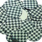 Round Sequin 1.5" Black Gold Houndstooth Pattern Metallic