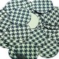 Round Sequin 1.5" Black Gold Houndstooth Pattern Metallic