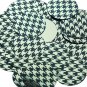 Round Sequin 1.5" Black Gold Houndstooth Pattern Metallic