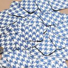 Square Diamond Sequin 1.5" Blue Silver Houndstooth Pattern Metallic