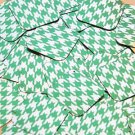Square Diamond Sequin 1.5" Green Silver Houndstooth Pattern Metallic