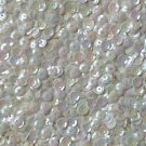 5mm Cup SEQUIN FACET Loose Paillettes ~ Vanilla Cream Iris Rainbow Premium