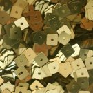 Square Sequin 5mm Gold Metallic. Made in USA