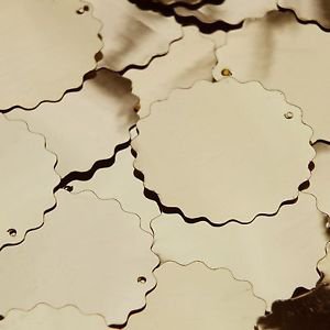 Sequin Gold Shiny Metallic Round Wavy Edge 1.5 inch Couture Paillettes