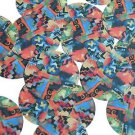 Round Sequin 1.5" Abstract by Macke Multicolor Art Opaque