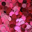 10mm Flat SEQUIN PAILLETTES ~ Fluorescent HOT PNK Metallic ~ Made in USA.