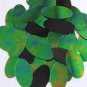 Green Jungle Rainbow Black Sequins Iris Oval 1.5 inch Large Couture Paillettes