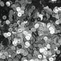 5mm Flat SEQUIN PAILLETTES ~ Hematite Shiny Gray Gunmetal Metallic ~ Made in USA