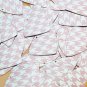 Fishscale Fin Sequin 1.5" Pink Silver Houndstooth Pattern Metallic