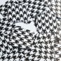 Square Diamond Sequin 1.5" Black White Houndstooth Pattern Opaque