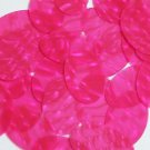 Oval Sequin 2" Super Hot Passion Pink Bubble Illusion