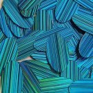 Aqua City Lights Reflective Metallic Sequins Oval 1.5" Large Couture Paillettes