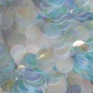 Crystal Iris Rainbow 20mm Sequin Round Paillette Center Hole ~ Made in USA