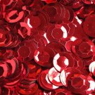 20mm Cup Sequins Red Metallic. Made in USA