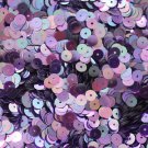 6mm Flat SEQUIN PAILLETTES ~ AMETHYST PURPLE CRYSTAL Rainbow Iris Iridescent