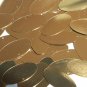Gold Shiny Sequin Oval Ellipse 1.5 inch Metallic Couture Paillettes